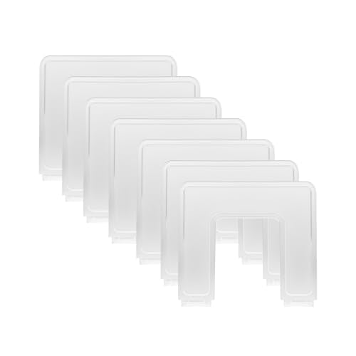 Adjustable File Sorter Accessories 6 Pieces Upright Plates, Expandable File Folder Holder Accessory, Desktop Binder Organizer, School Office File Organizer, Translucent Frosted - color: Translucent Frosted, size: Accessories-6pcs