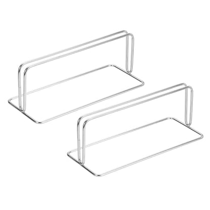 PATIKIL Baffle Desk Divider Clamp 2Pcs Punch-Free Base Desk Shield L Silver - color: Silver