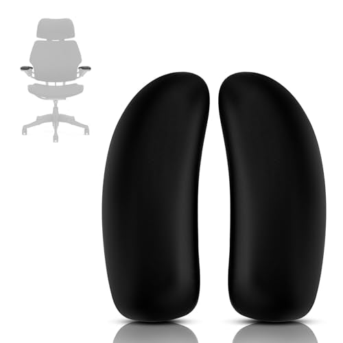 Arm Pads Replacement for Humanscale Freedom Office Chair | Only for Freedom Height Adjustable Arm Chair, Black, 1 Pair