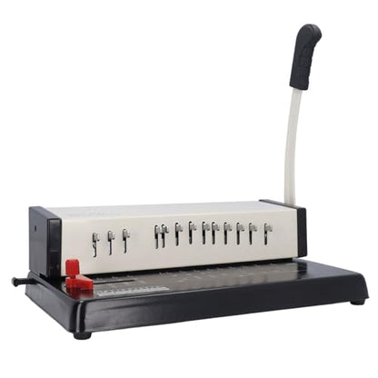 Professional Book Binding Machine A4 13 Holes Manual Comb Binder Office Home Use Multifunctional Wire Binding Machine for Documents Reports Booklets Hardware Plastic