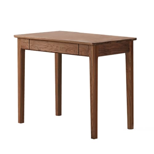 Mid-Century Modern Walnut Desk, Solid Wood Desk, Computer Desk with Drawers, Writing Desk for Study, Bedroom, Work 39.37" W - color: Walnut-walnut, size: 39"W