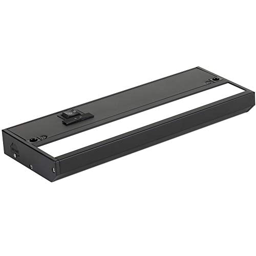 LED Under Cabinet Lighting Hardwired - 9 Inch Black | 3CCT, Dimmable, Low-Profile, Linkable Fixture, Plug-In Option & Hi/Low Brightness Control - color: Black, size: 9 Inch