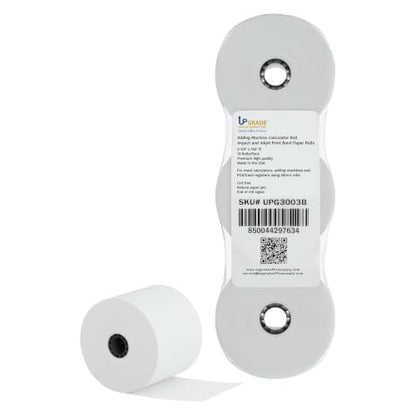 Upgrade Office Supply Adding Machine Tape, 2 1/4 x 150 ft, 3 Pack, Made in USA