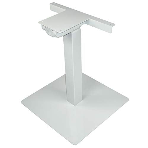 PROGRESSIVE AUTOMATIONS Height Adjustable Single Desk Frame - DIY Small Electric Standing Desk Bar Table Lift, 25.5" Stroke, 180 lbs Force, FLT-01 White - color: White, size: Single Motor 180 lbs