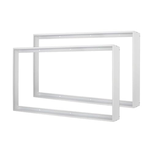 2x4 Surface Mount Kit for LED Flat Panel Light-Aluminum Ceiling Frame for 24 x 48 x 3 1/8 inches Good for Edge-Lit and Back Lit Panel - color: 2*4, size: 2 Pack