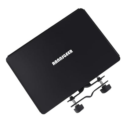 Microphone Stand Tray, 10.8 X 7.8 | Heavy Duty Steel, Clamp-On, Accessory Shelf for Mic Stand - size: 10.8" x 7.8"