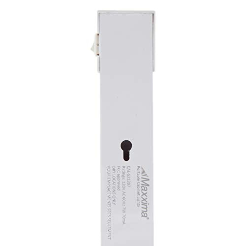 Maxxima 18 in. LED Under Cabinet Light, 900 Lumens Warm White 3000K | Undermount Lighting Fixture for Kitchen, Closet, and Bedroom, On/Off Switch, Plug in - size: 18 Inch