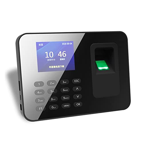 Clocking in Machine, ZK301 Fingerprint Time Attendance Machine Biometric Employee Time Clock Time Clocks for Employees Small Business