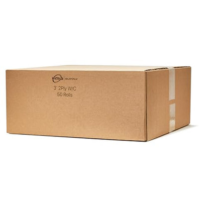 3" x 95' 2-PLY CARBONLESS WHITE/CANARY PoS RECEIPT PAPER - 50 ROLLS - size: 3" x 95' 2-Ply W/C