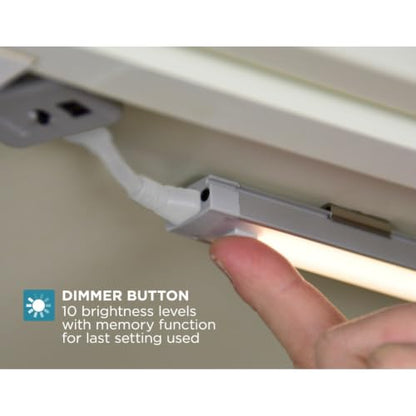 PureOpitcs LED Under Cabinet Lighting Kit, Cool White, Stick up Design, 3-Bars, 6” Each (LEDUC6-3CK), 6"