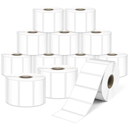 LLIKED 15600 Direct Thermal Labels 2"x1", Barcode Adress Labels - size: 2"x1"-12 Rolls