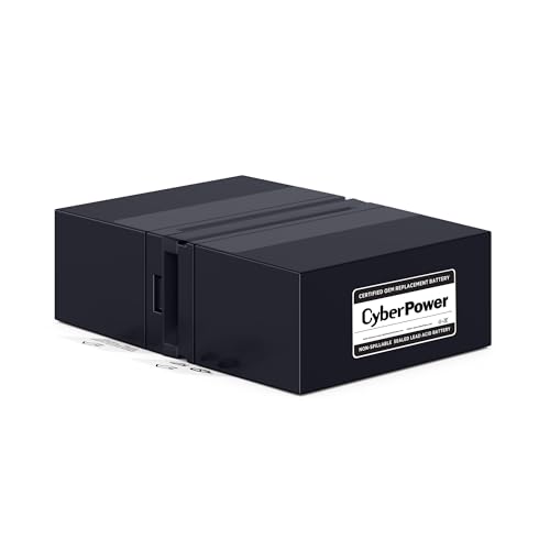 CyberPower RB1280X2B UPS Replacement Battery Cartridge, Maintenance-Free, User Installable, 12V/9Ah