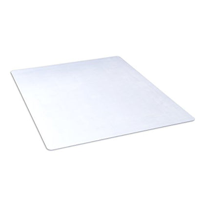 Dimex Clear Office Chair Mat for Hard Floors – 46" x 60" Rectangle Vinyl Floor Protector for Wood, Tile, Vinyl & Laminate, Smooth Glide - size: 46" X 60"