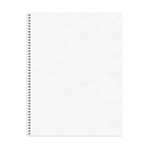 PrintWorks Professional Pre-Punched Spiral Binding Paper - 44-Hole (4:1 Pitch Hole Punch) - Book Binding Printer Paper - Made in the USA - 500 Sheets - 8.5" x 11" - 20 lb - 92 Bright White (04145) - size: 20 lb, style: Spiral, 44-Hole