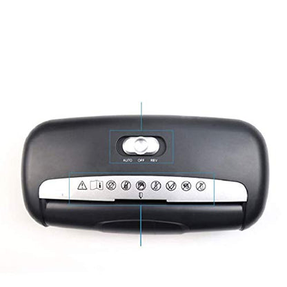 Mini Paper Shredder- Shredders Small Office Shredder Home Electric Strip Black Automatic Feed