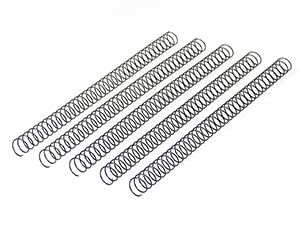 RAYSON 15.9mm Spiral Wire Coil Binding, 3:1 Pitch, 5/8" Metal Spiral Binding Coils 140 Sheets Capacity, Black Color & Pack of 100 - color: Black, size: 5/8 inch (140 Sheet Capacity)