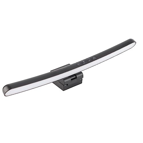 Computer Monitor Lamp, Screen Light Bar with Asymmetric Optical Design No Screen USB Powered Type C Dimmable RGB Touch Control, Ideal for Home Office Desk Gaming