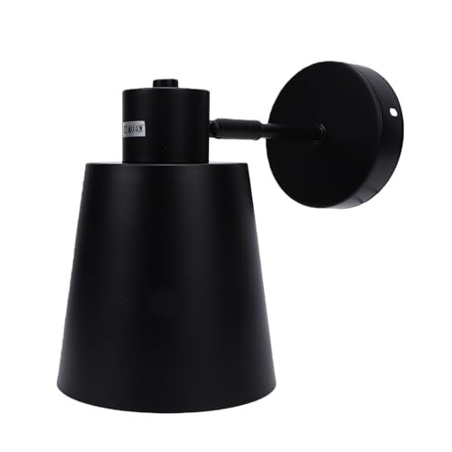 Aramox Swing Arm Wall Lamp, Iron Fabric Shade Wall Light, Plug in Sconce with Soft Light, 11 Accessories, for Bedroom Dining Room Hallway Living Room