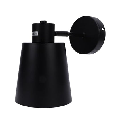Aramox Swing Arm Wall Lamp, Iron Fabric Shade Wall Light, Plug in Sconce with Soft Light, 11 Accessories, for Bedroom Dining Room Hallway Living Room