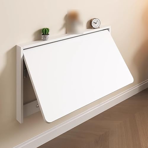 Fold-Down Laundry Table, Wall-Mounted Drop-Leaf Desk, Space-Saving Design for Kitchen, Laundry Room, Bathroom, Bedroom (Size: L60*W40cm) - size: L60*W40cm