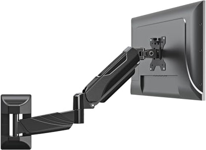 MOUNTUP Monitor Wall Mount for 17-32 Inch Computer Screen, Wall Mounted Arm Support 4.4-17.6lbs Display, Computer Monitor Arm, VESA Bracket for VESA 75x75mm and 100x100mm, Black - size: 17-32 inch