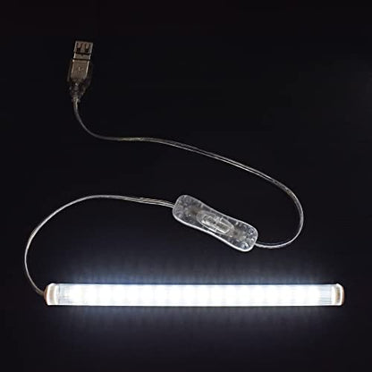 TrueColor USB LED Under Cabinet Light Bar, Frosted Cover, 8 in, Daylight - color: Daylight, size: 8 inches