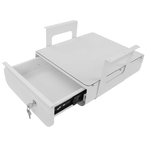 TFCFL Sliding Storage Drawer, Under Desk Drawer (White, 13 Inch) - color: White, size: 13 Inch