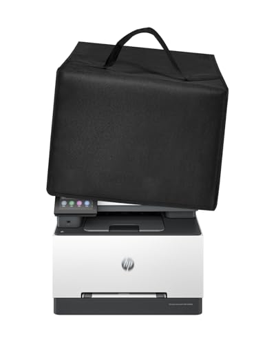 Printer Dust Cover for HP Pro MFP 3301fdw/4301fdw Wireless Laser Printer | Heavy Duty 600D Nylon Antistatic Waterproof Convenient Protective Case(Cover Only) (Black)