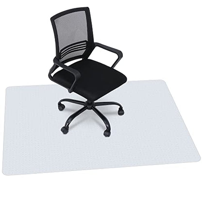 LEMY 46 Inch x 60 Inch 1/11 Inch (2.2MM) Thickness PVC Floor Office Chair Mat Transparent Plastic Carpet Floor Protector for Chair Desk Home Office - size: 46x60