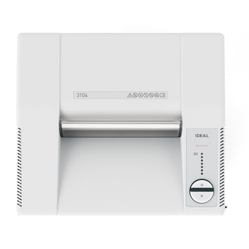 IDEAL 3104 P4 Cross Cut Commercial Office Paper Shredder 32 Gallon | P4 cross cut paper shredder for 10 to 12 users with 22 to 25 sheet capacity 32 gallon bin and 12 inch feed opening - size: 25 Sheets, style: P-4 Security