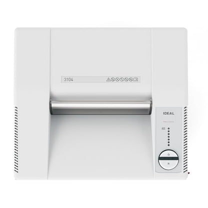 IDEAL 3104 P4 Cross Cut Commercial Office Paper Shredder 32 Gallon | P4 cross cut paper shredder for 10 to 12 users with 22 to 25 sheet capacity 32 gallon bin and 12 inch feed opening - size: 25 Sheets, style: P-4 Security