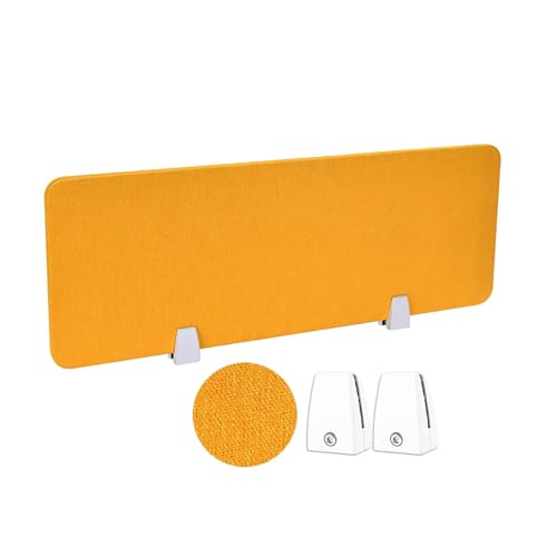 Acoustic Desk Divider Desk Partition Desk Privacy Panel Easy to Install, Reusable Raw Noise and Distraction Reducing Freestanding Acoustic(Orange,30X60CM) - color: Orange, size: 30X60CM