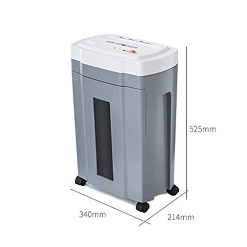 Shredder with Wheels-10-Sheet Cross-Cut Paper, CD and Credit Card Home Office with Pullout Basket