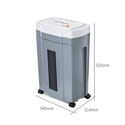 Shredder with Wheels-10-Sheet Cross-Cut Paper, CD and Credit Card Home Office with Pullout Basket
