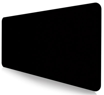 Large Black Computer Mouse Pad, Office Non Slip Gaming Desktop Keyboard Pad | Large Extended Mouse Pad; Full Desk Coverage; Waterproof Coating; Stable Anti-Slide Base For Gaming, Office, Study Daily Use - color: Black