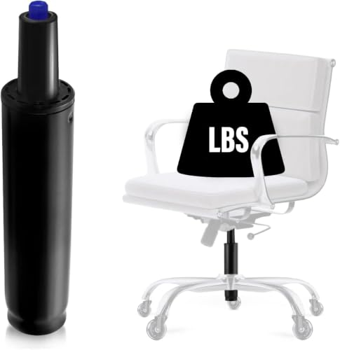 MASTERY MART 10 Inches to 15 Inches Office Chair Gas Lift Cylinder Replacement, 4.5" Stroke, Hydraulic Pneumatic Shock Piston, Heavy Duty 1000 lbs, Universal Fit for Most Office Chair, Class 4, Black - color: Matte Black, size: 4.5'' Travel Length