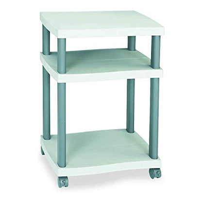 Safco Products 1860GR Wave Desk Side Printer Machine Stand, Light Gray - style: Desk Side