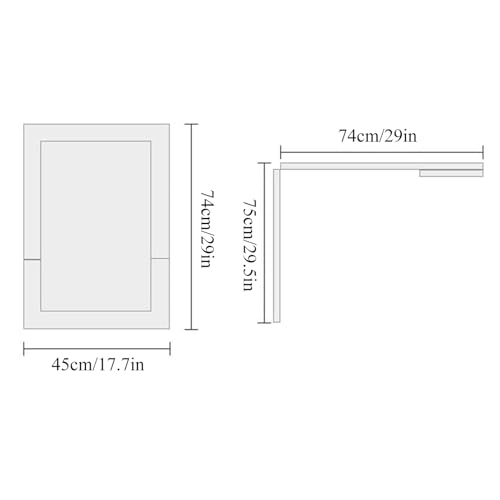 Wall Mounted Folding Table, Flip-up Dining Table Wood Drop-Leaf Desk with Support Legs, L29 x W17.7 x H29.5 Inch, Kitchen Laundry Room Restaurant Office Wall Table (Black) - color: Black
