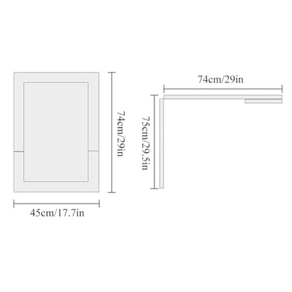 Wall Mounted Folding Table, Flip-up Dining Table Wood Drop-Leaf Desk with Support Legs, L29 x W17.7 x H29.5 Inch, Kitchen Laundry Room Restaurant Office Wall Table (Black) - color: Black