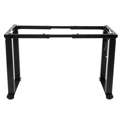 4-Leg Standing Desk Frame,Dual Motor Adjustable Desk Rack Frame with LED Display,Electric Adjustable Legs Compatible Desktop Size 37.4″-62.99″ for Home Office, Frame Only Load Capacity 220.46lbs