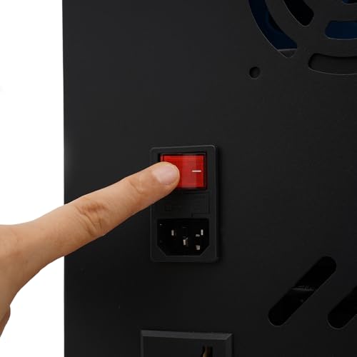 20-Device Cell Phone Charging Cabinet, Lockable Steel Charging Station - color: Black, size: 20-Device