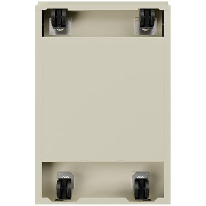 Hirsh 23-in Deep Mobile Pedestal File 2-Drawer File/File. Full Width Pull. Beige - color: Putty