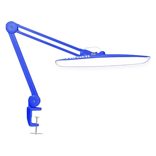 Neatfi LED Desk Lamp, 2200 Lumens, 24W, 20-Inch Head (Sapphire Blue) - color: Sapphire Blue, size: Non-CCT with Clamp