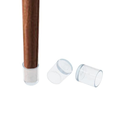 Round Chair Leg Caps,PVC Furniture Feet Covers,TTZEZE Transparent Round Floor Protectors,Clear Table Feet Covers Preventing Plastic Chair Leg Covers Scratches and Noise 16mm/0.63'', 12 - size: 0.63 inches