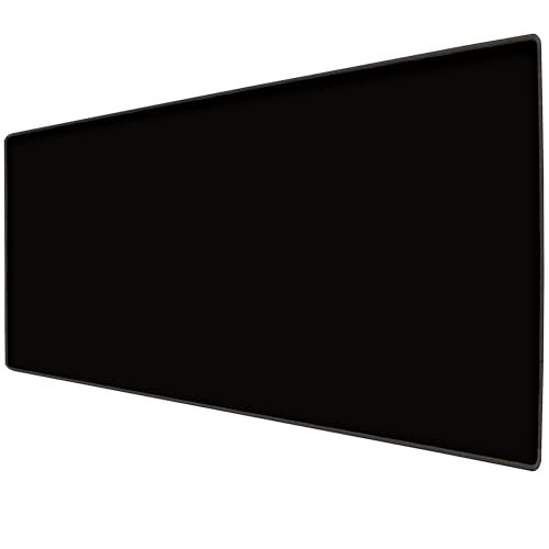 L&B Mercantile American Flag XXL Deskpad, Desk Mat for Computer Keyboard and Mouse – Patriotic USA Gaming Mousepad, Extra Long XL Mouse Pad for Laptop Office Desk. (Black) - color: Black
