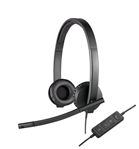 Logitech H570e Stereo Headphones with Noise Cancelling Microphone - Black - size: UC, style: Stereo