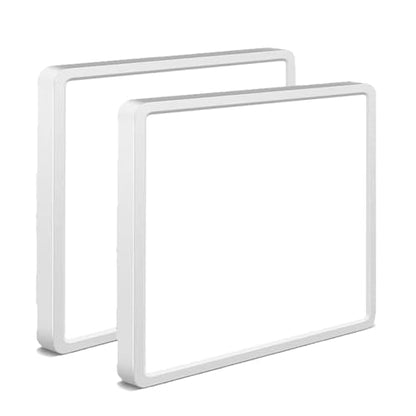 2Pack 12inch Square White 3200LM LED Flush Mount Ceiling Light,28W White 6000K Slim Surface Mount Ceiling Light Fixture for Kitchen Bedroom Living Room - size: 2Pack-28W-12Inch-Square-White
