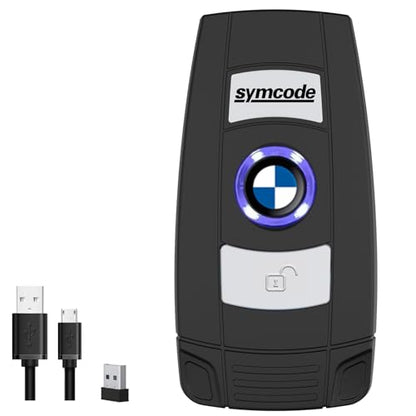 2D QR Barcode Scanner Omnidirectional Hands-Free USB Automatic Barcode Reader for Mobile Payment Computer Screen Scan - color: Black