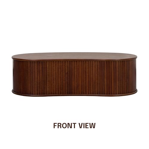 NTC Ripple (Coffee Table, Dark Walnut) - color: Dark Walnut, style: Coffee Table