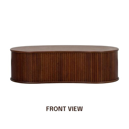 NTC Ripple (Coffee Table, Dark Walnut) - color: Dark Walnut, style: Coffee Table